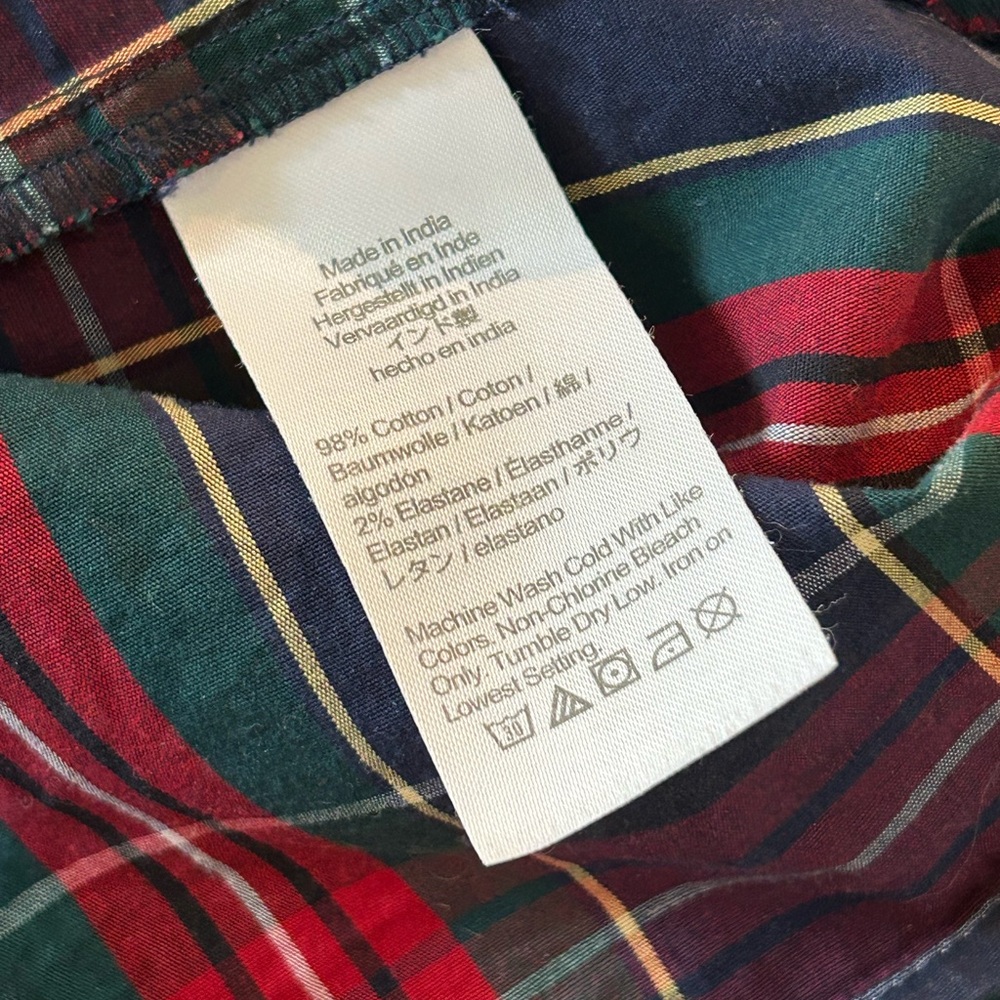 J. Crew Red and Green Plaid Dress - 8 - Picture 7 of 8
